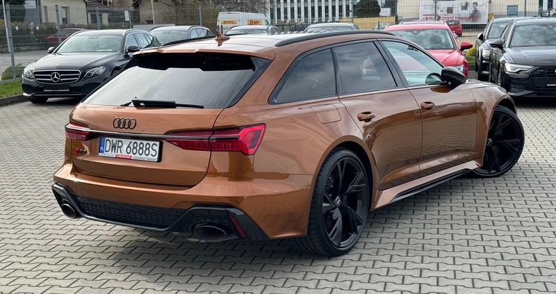 Audi RS6 cena 504999 przebieg: 76000, rok produkcji 2021 z Zduny małe 781